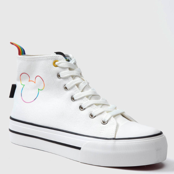Zapatilla Urbana Mujer Blanca Disney Pride
