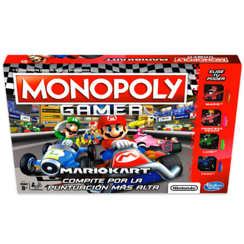 Juego De Mesa Hasbro Gaming Monopoly Gamer Mario Kart