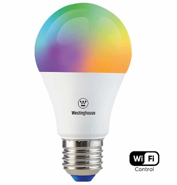 Ampolleta LED Westinghouse A60 9W Smart Wifi Rgb E27