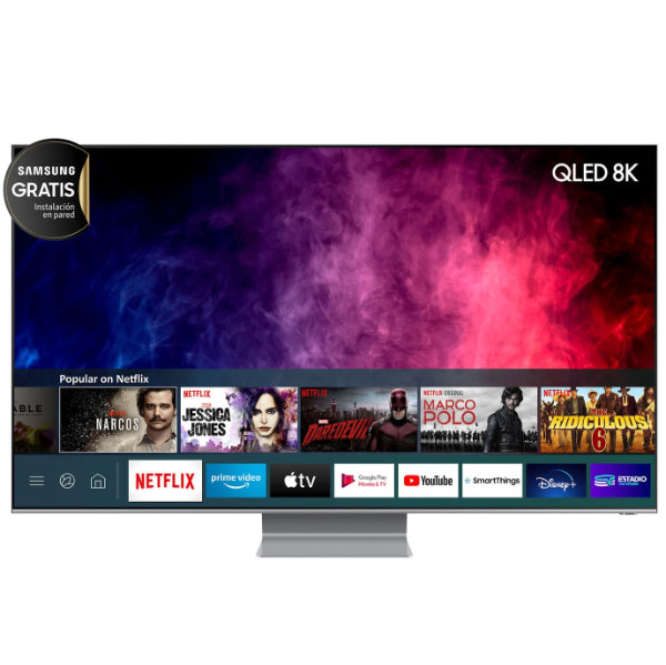 QLED Samsung 65'' Q800T 8K Smart TV Quantum HDR 16x Direct Full Array 24x