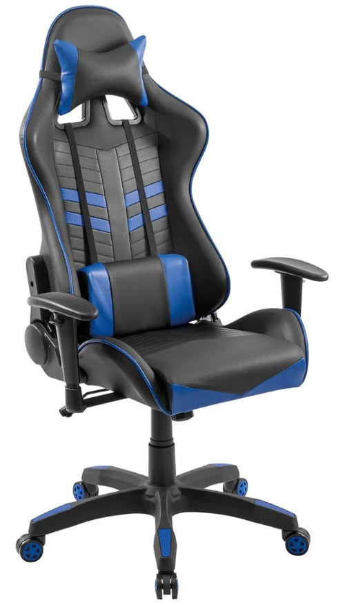 Silla Gamer Ergonómica Macrotel Negro/azul