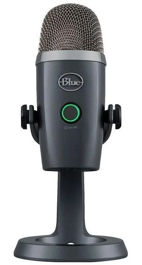 Micrófono Blue Yeti Nano Condensador Omnidireccional Y Cardioide Shadow Grey