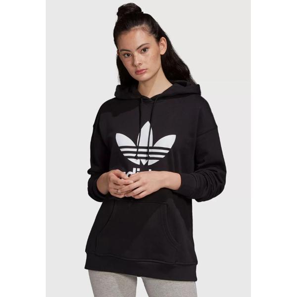 Polerón Adidas Originals TRF HOODIE Negro Calce Holgado