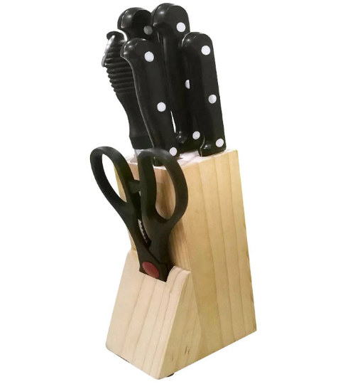 Base + Tijeras + Afilador + 4 Cuchillos Cotidiana