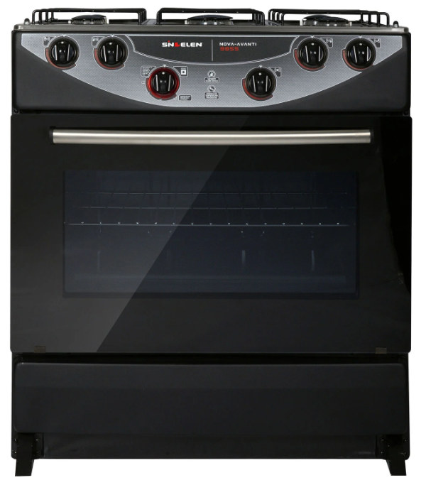 Cocina A Gas 5 Quemadores Sindelen CH-9855NG Negro Inox